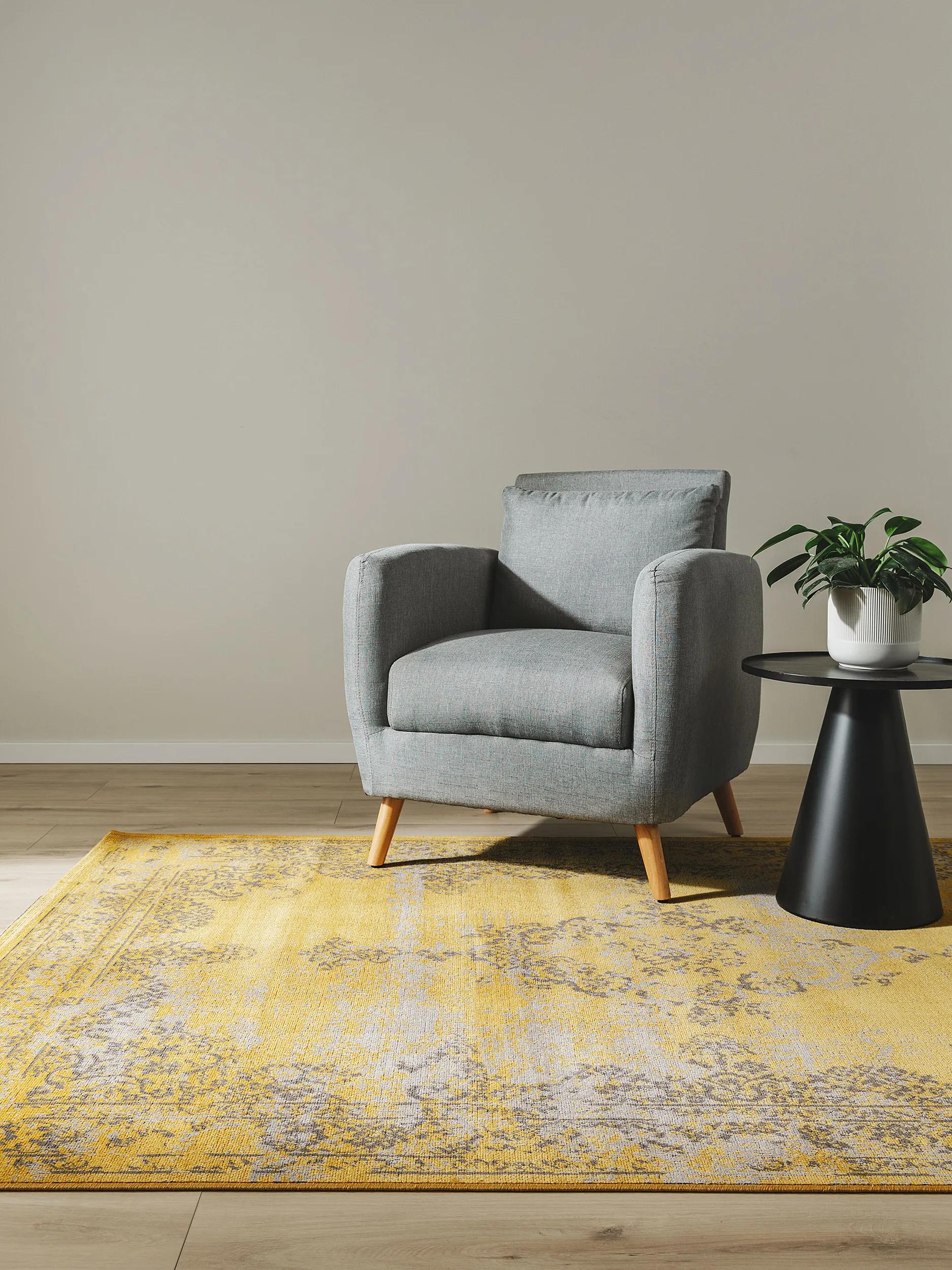 In- & Outdoor Rug Antique Yellow
