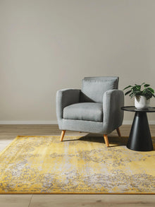 In- & Outdoor Rug Antique Yellow