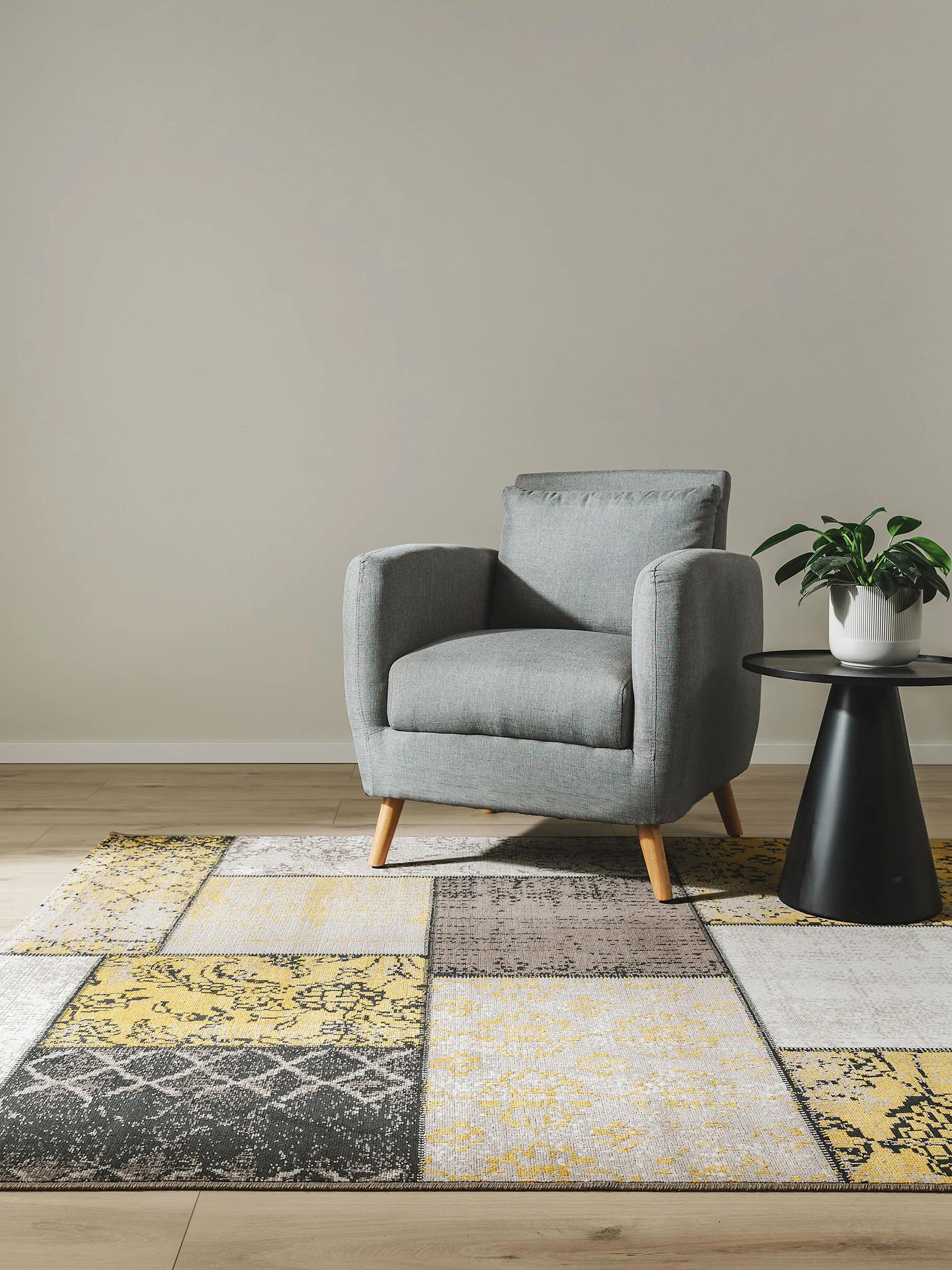 In- & Outdoor Rug Antique Yellow