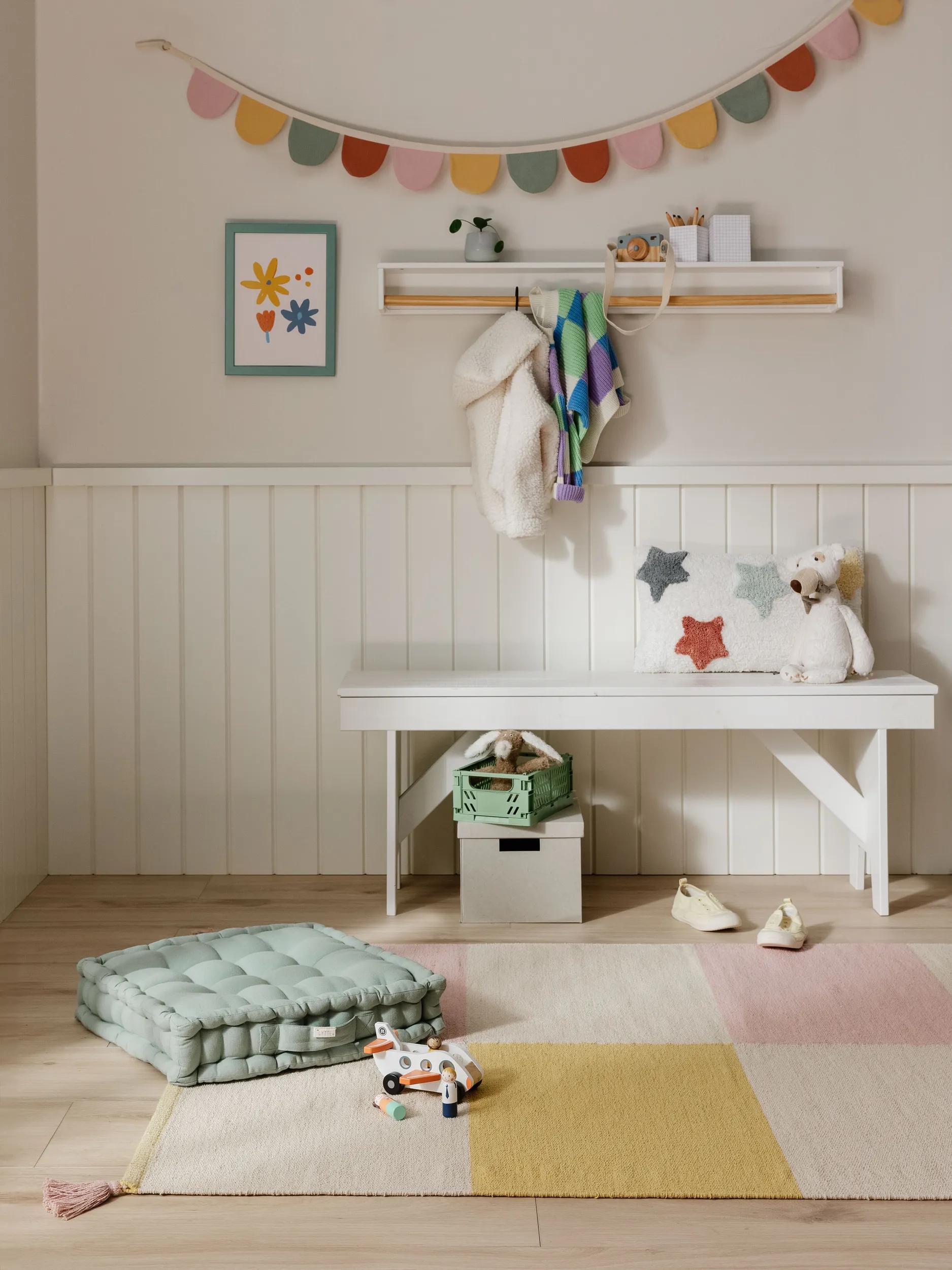 Kids rug Anton Multicolour/Yellow