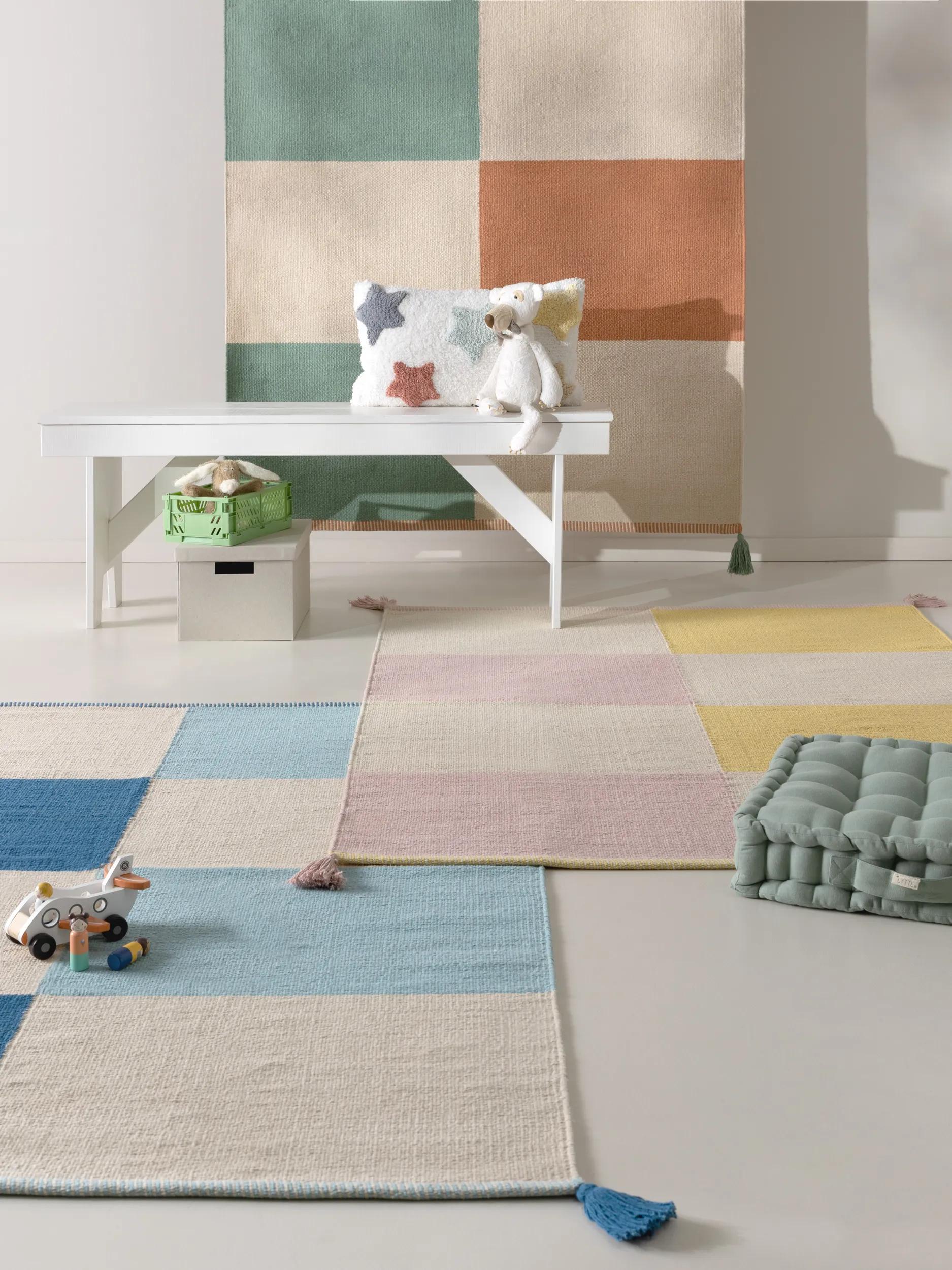 Kids rug Anton Multicolour/Green