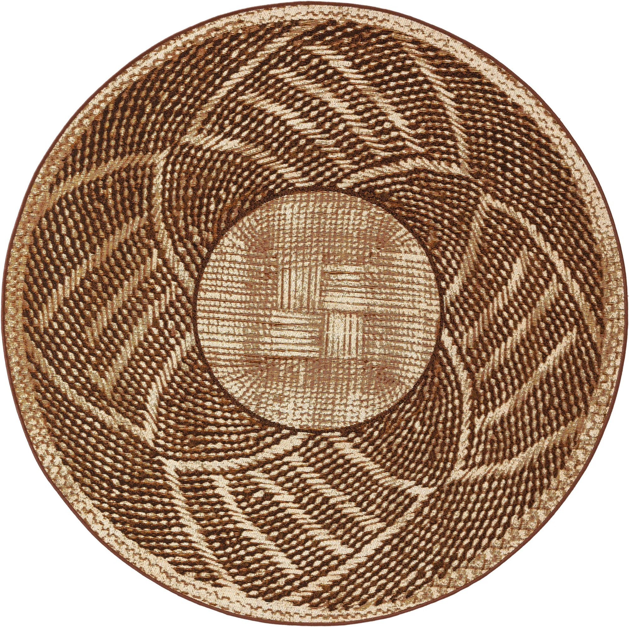 In- & Outdoor Round Rug Artis Gold