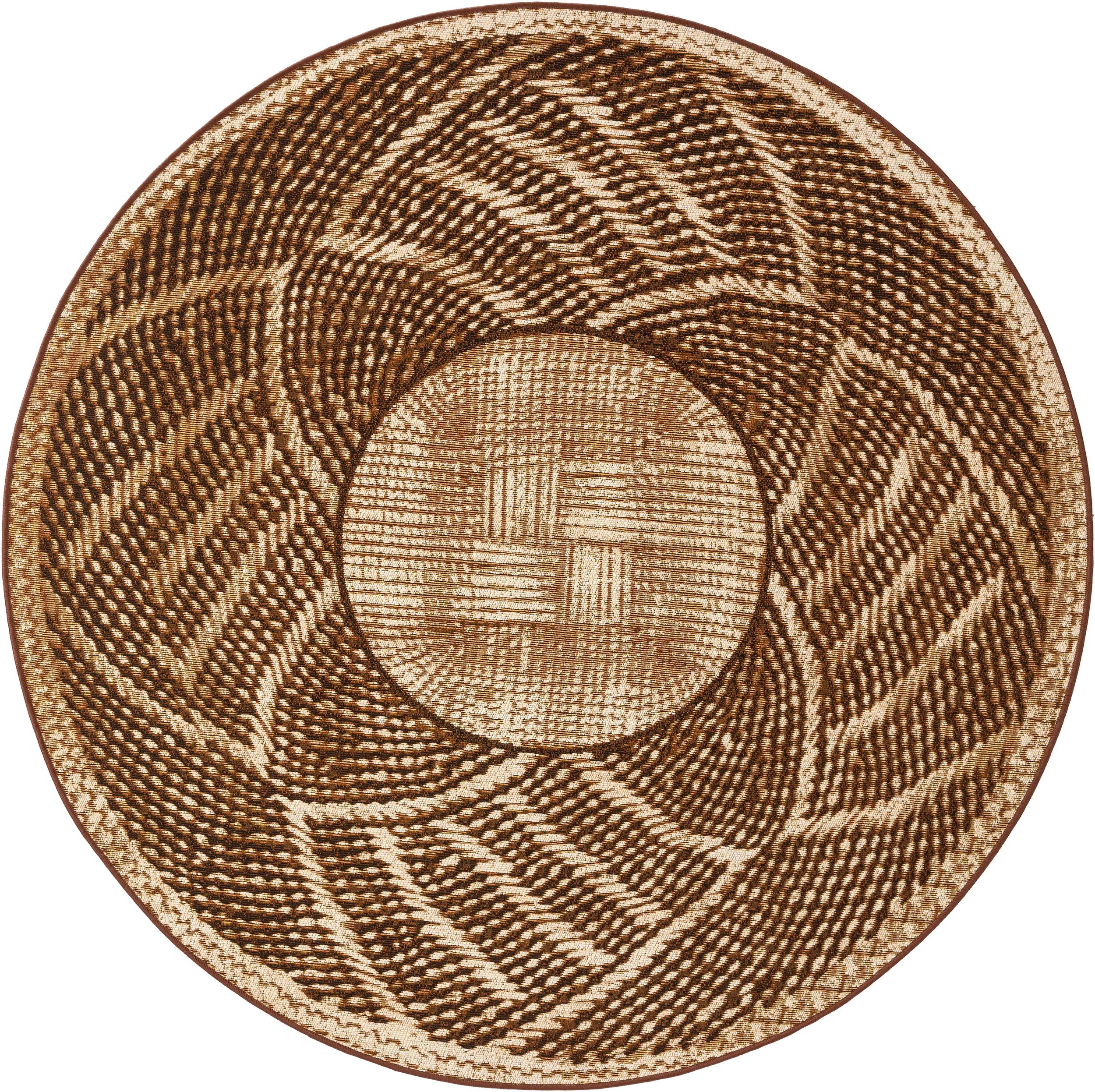In- & Outdoor Round Rug Artis Gold