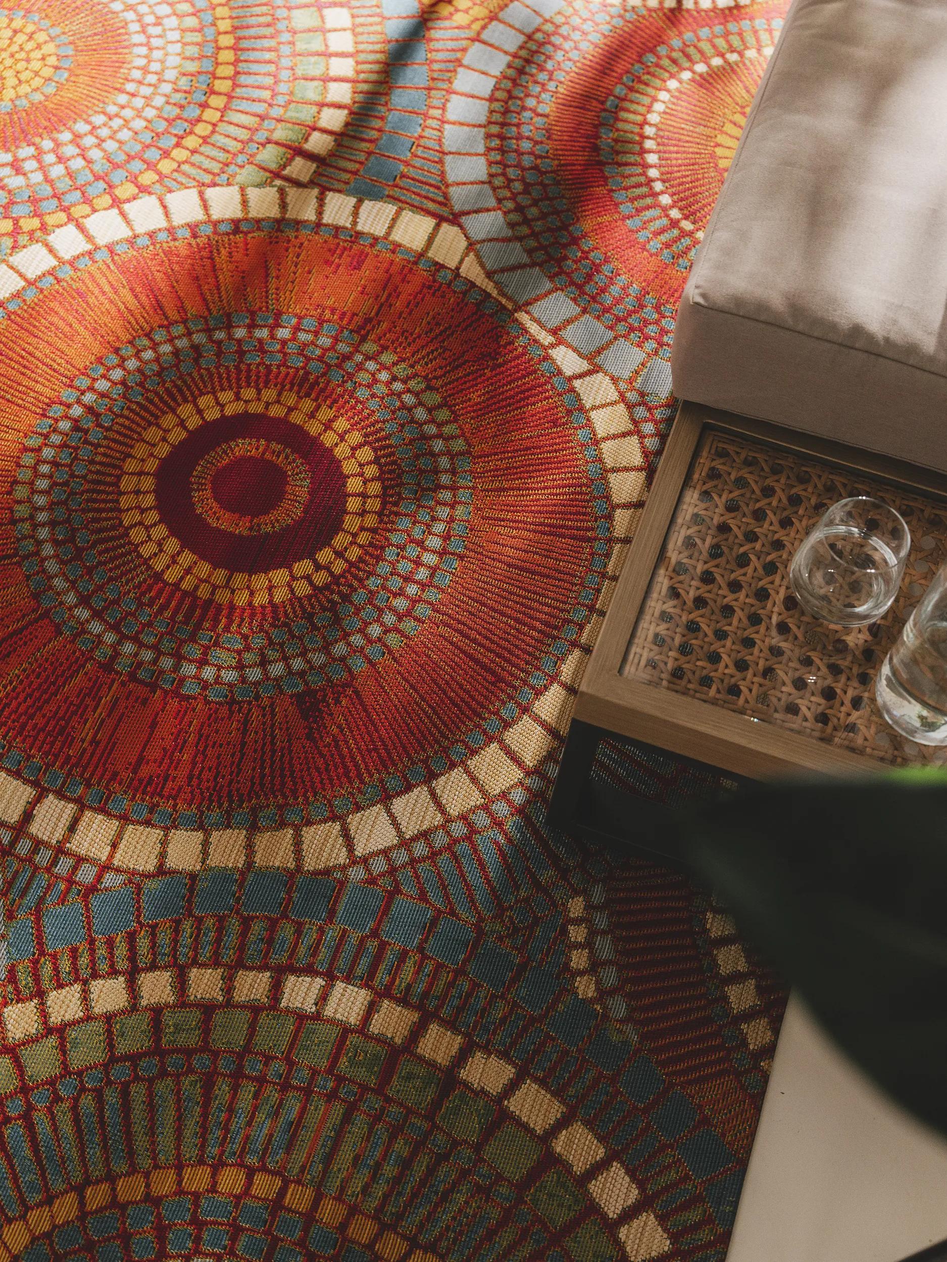 Alfombra de arte para interior y exterior Artis Naranja