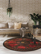 In- & Outdoor Round Rug Artis Red