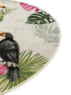 Tapis rond d'intérieur et d'extérieur Artis multicolore