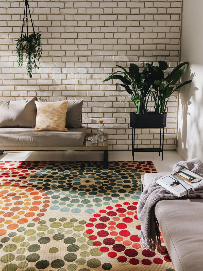 Tapis d'intérieur et d'extérieur Artis Beige/Multicolore