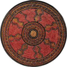 In- & Outdoor Round Rug Artis Red