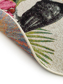 Tapis rond d'intérieur et d'extérieur Artis multicolore