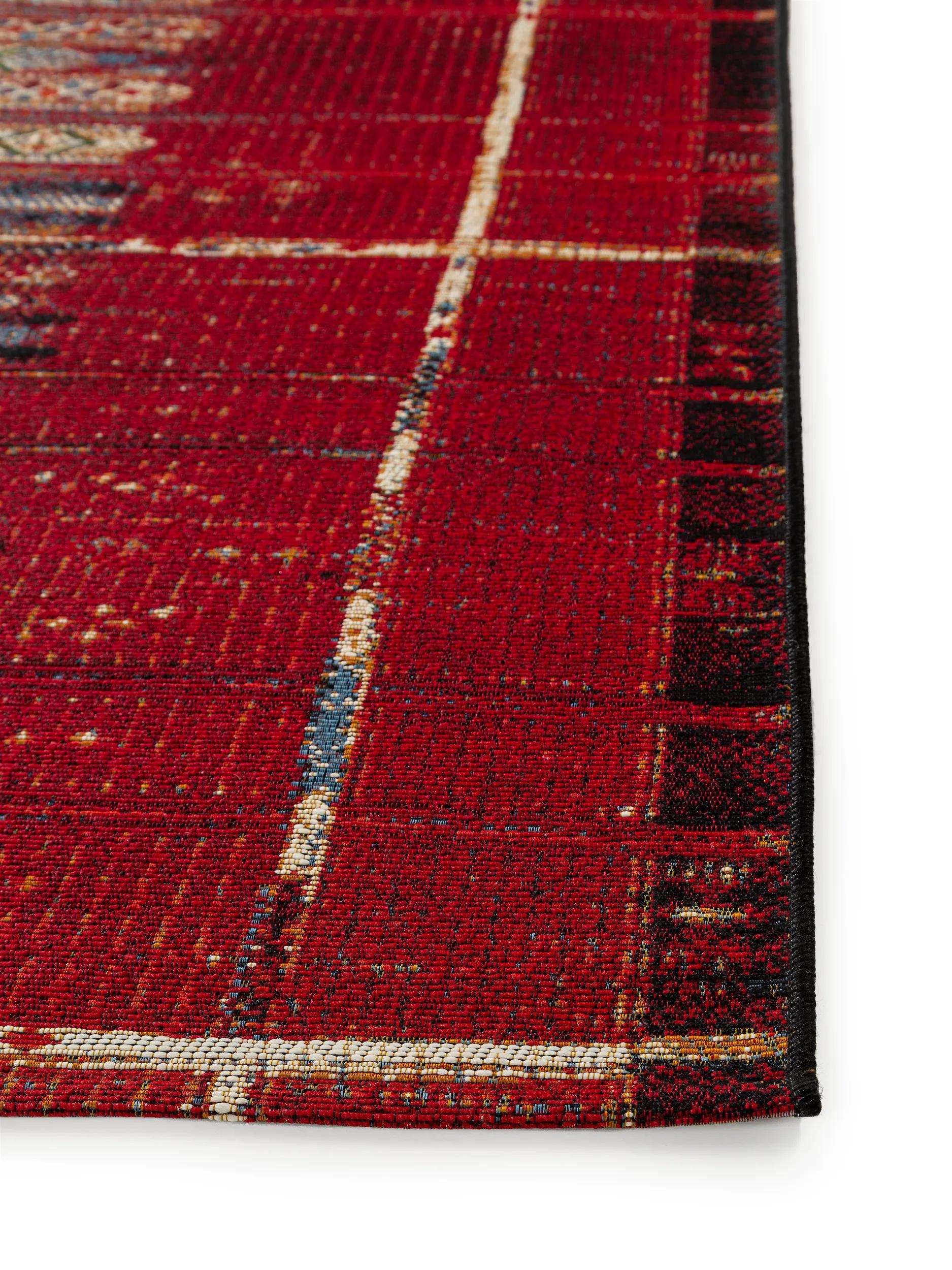 Alfombra de interior y exterior Artis multicolor/rojo