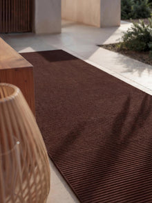 In- & Outdoor Runner Arvea Red/Brown