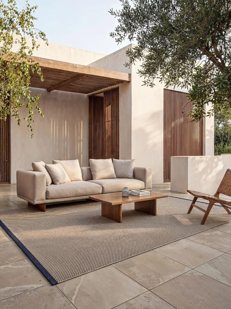 In- & Outdoor Rug Arvea Cream/Blue