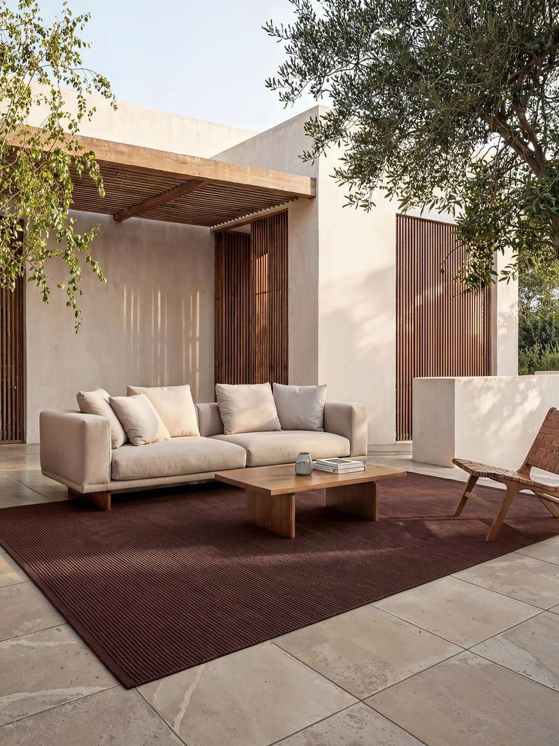 In- & Outdoor Rug Arvea Red/Brown