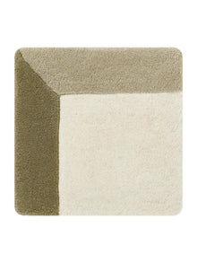 Wollteppich Aspect Creme/Grün