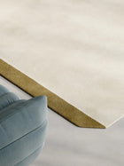 Wollteppich Aspect Creme/Grün