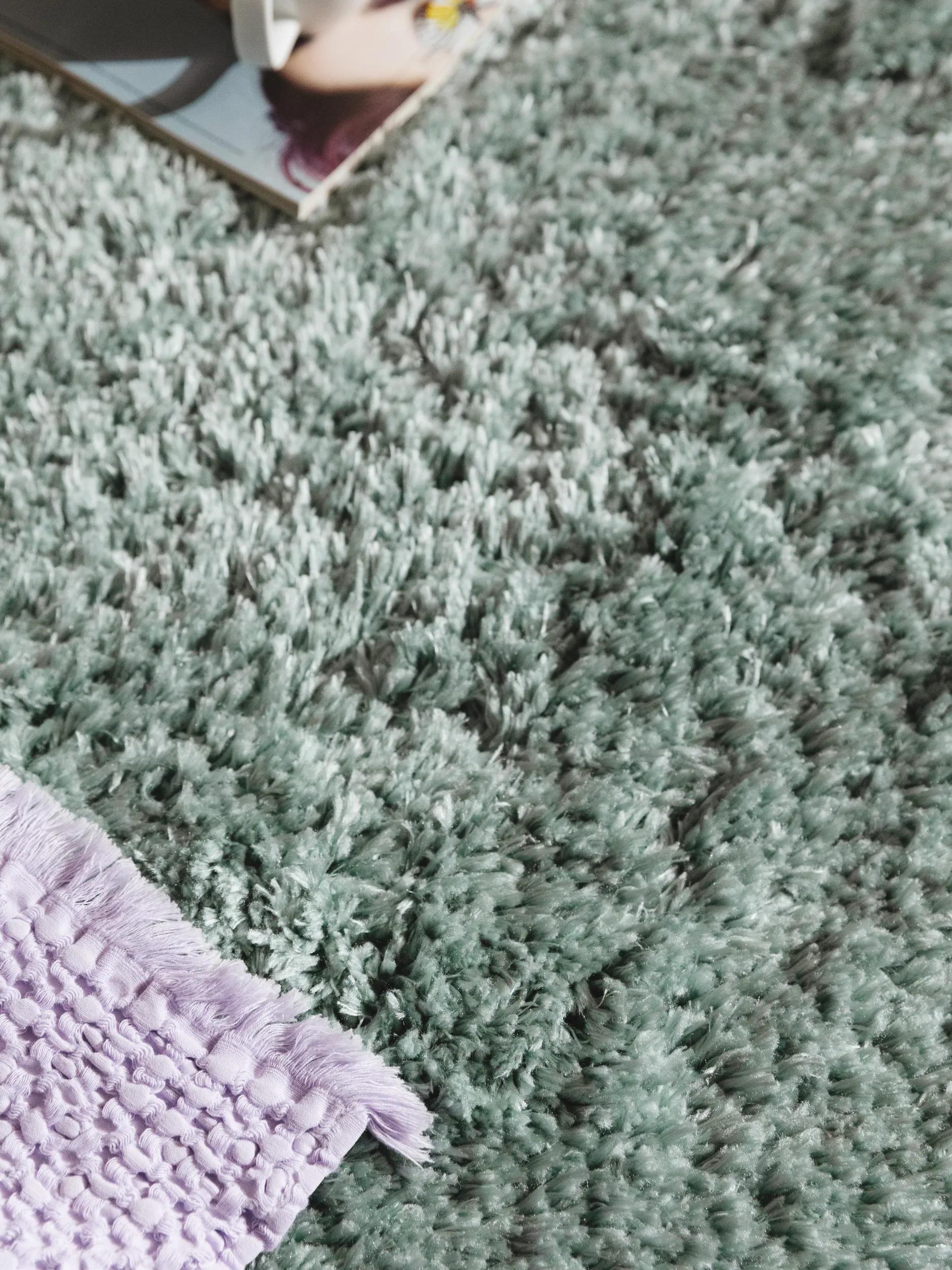 Shaggy rug Ava Turquoise