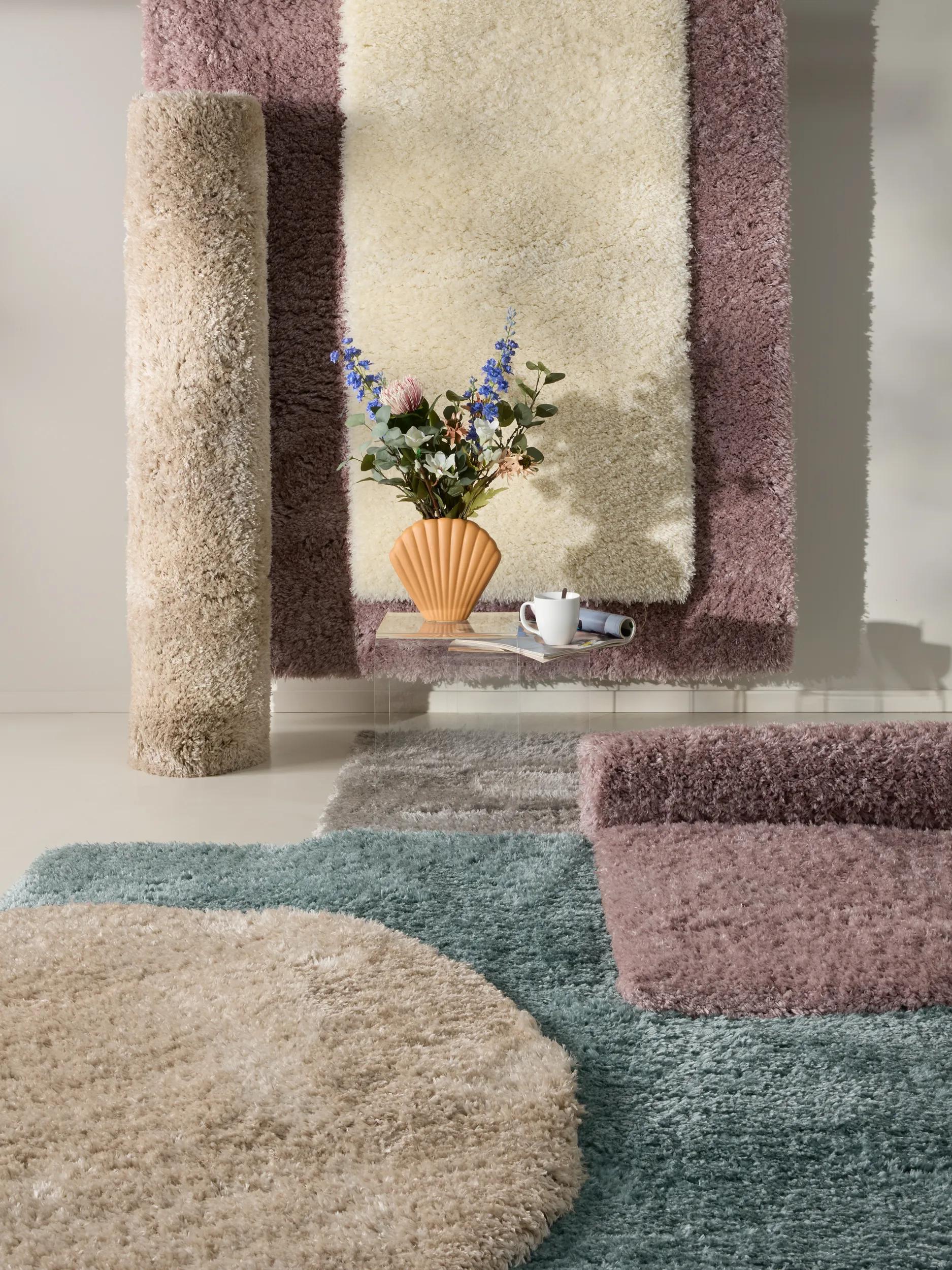 Shaggy rug Ava Cream