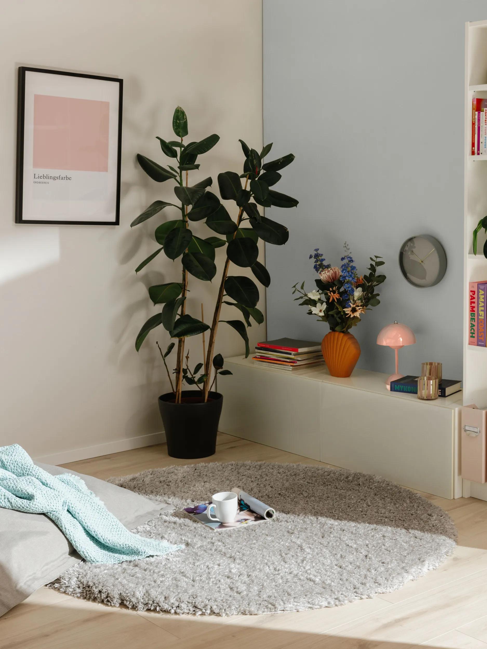 Shaggy rug Ava Grey