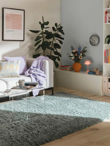 Shaggy rug Ava Turquoise