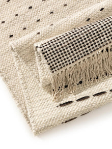 Wool Rug Bahati Black/White