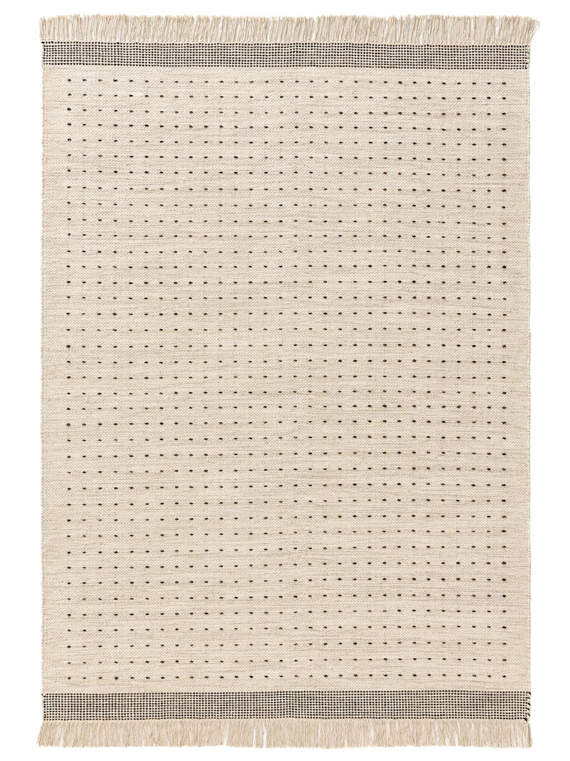 Wool Rug Bahati Black/White