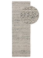 Cuentas de corredor de lana gris claro