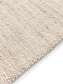 Wool Rug Beads Beige