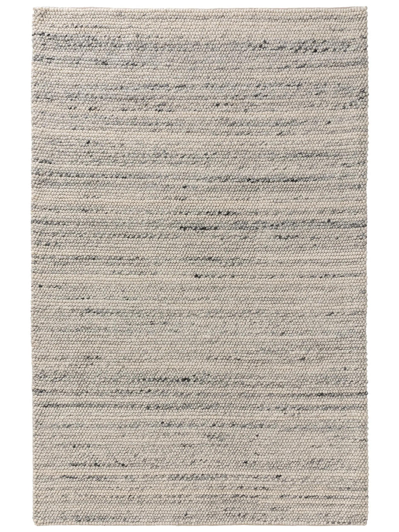 Wool Rug Beads Light Grey