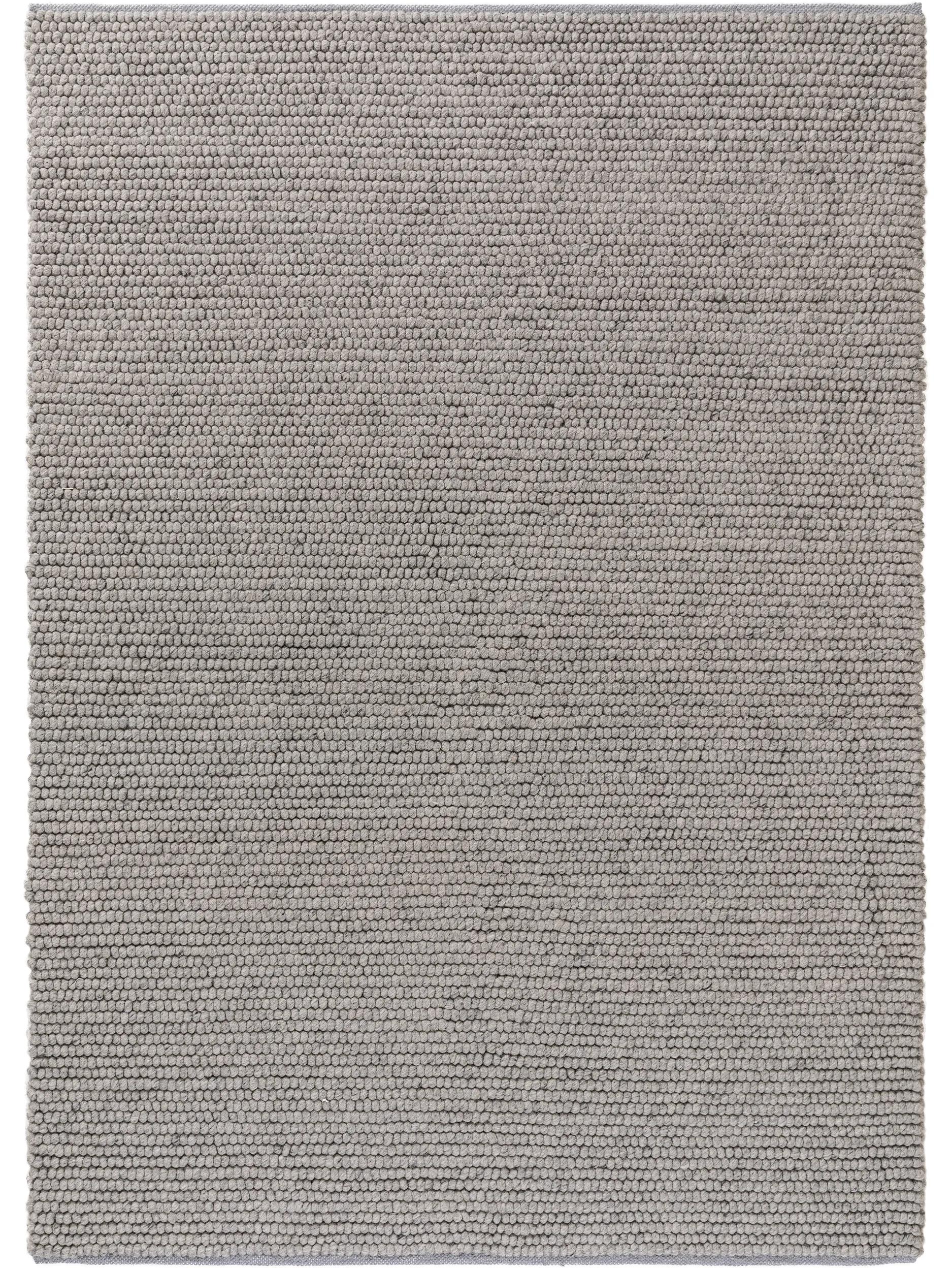 Wool Rug Beads Grey