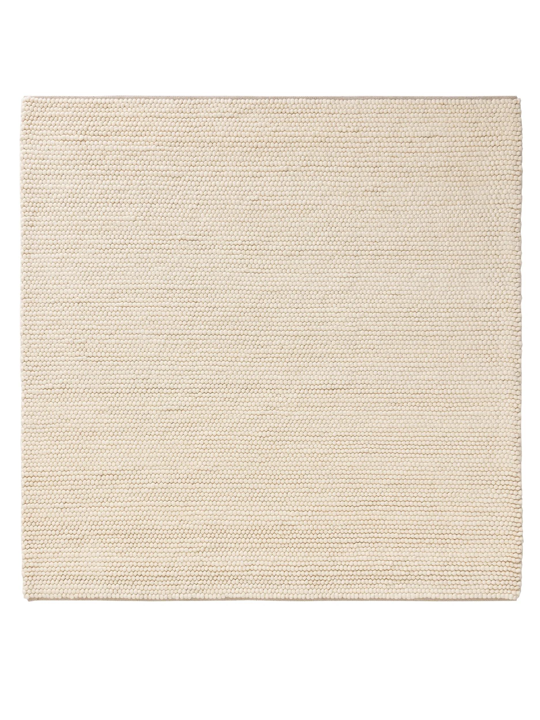 Wool Rug Beads Cream