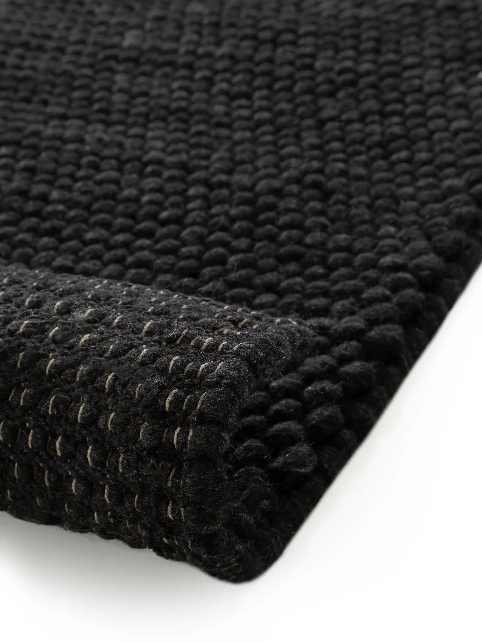 Wool Rug Beads Charcoal