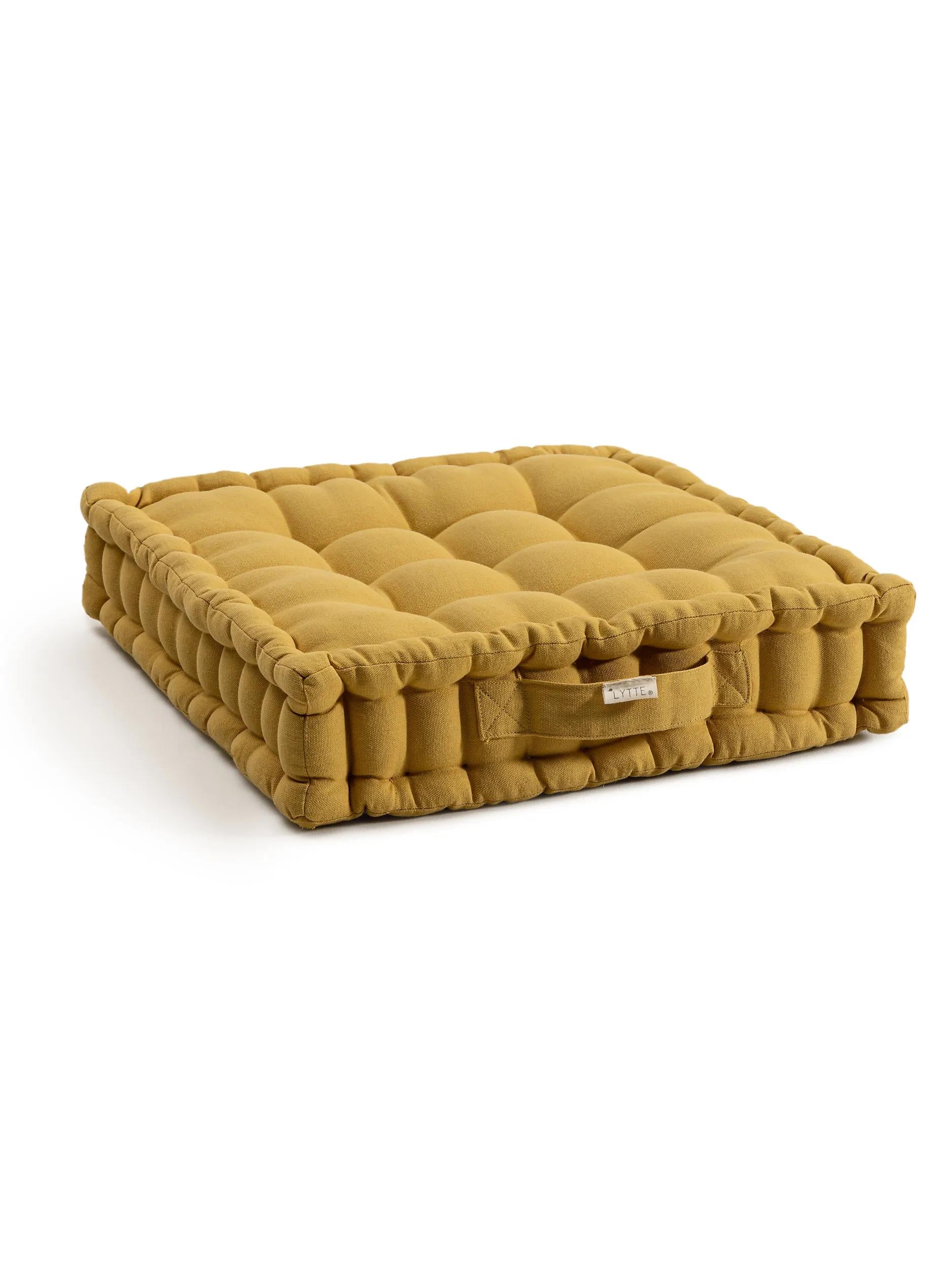 Floor cushion Bene Yellow