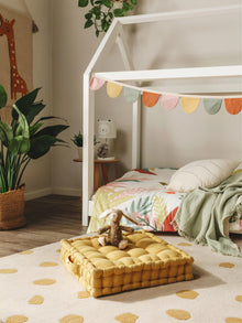 Floor cushion Bene Yellow