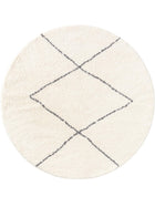 Shaggy Round Rug Benno Cream