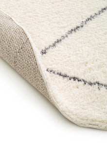 Shaggy Round Rug Benno Cream