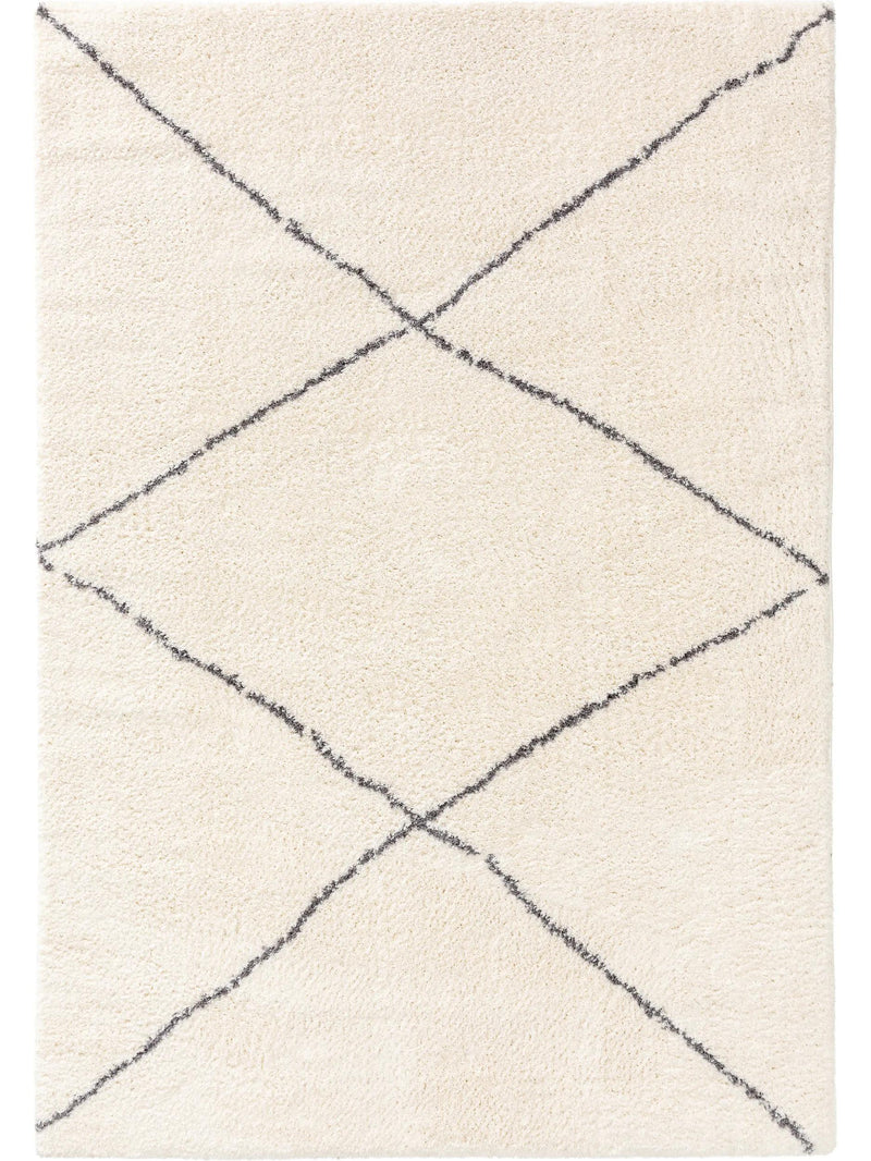 Shaggy rug Benno Cream