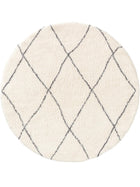 Shaggy Round Rug Benno Cream