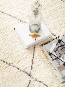 Shaggy rug Benno Cream