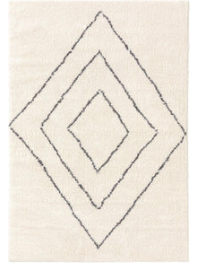 Tapis shaggy Benno crème