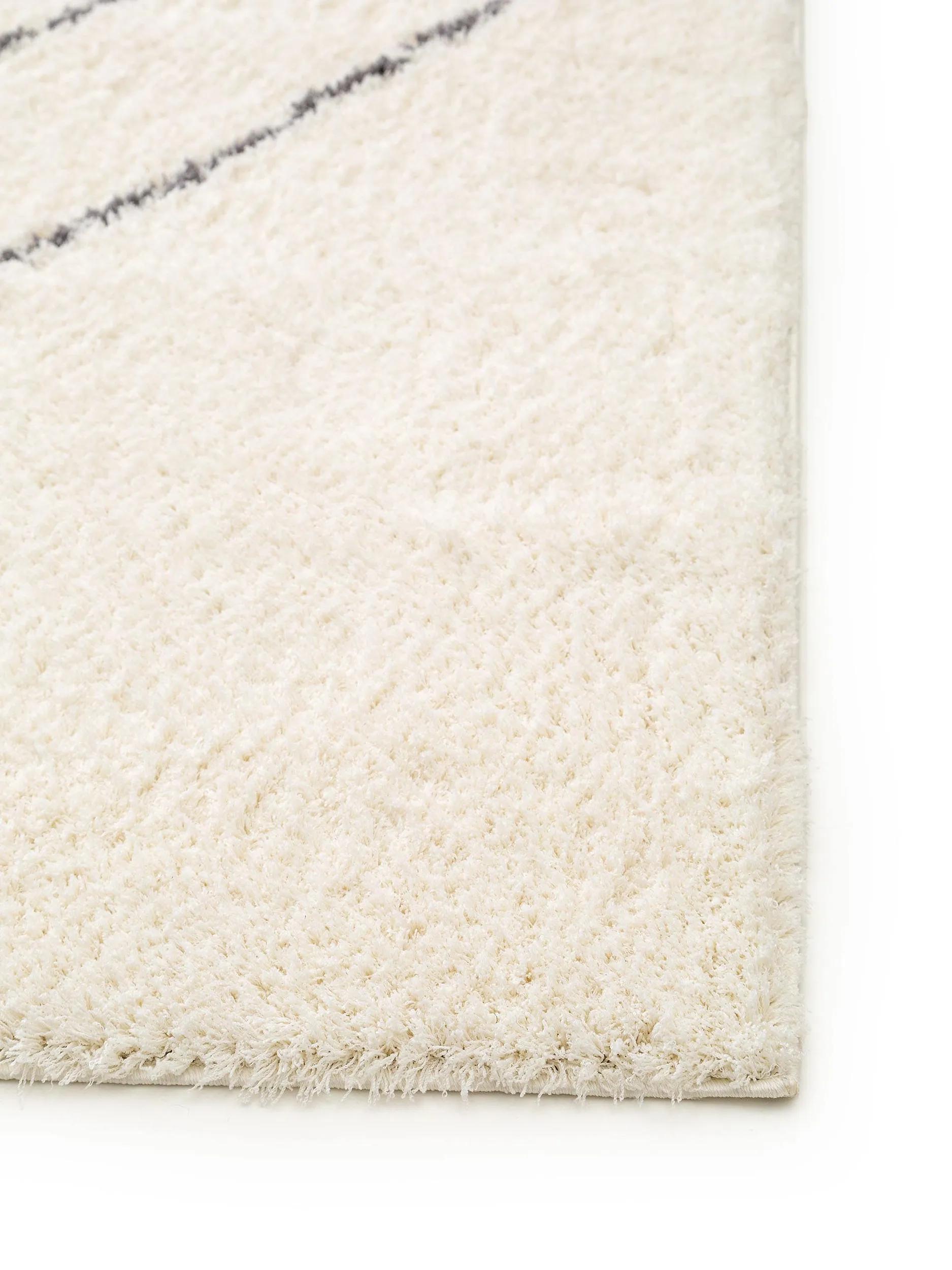 Tapis shaggy Benno crème