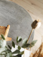 Wool Rug Bent Grey