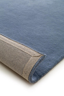 Wool Rug Bent Blue
