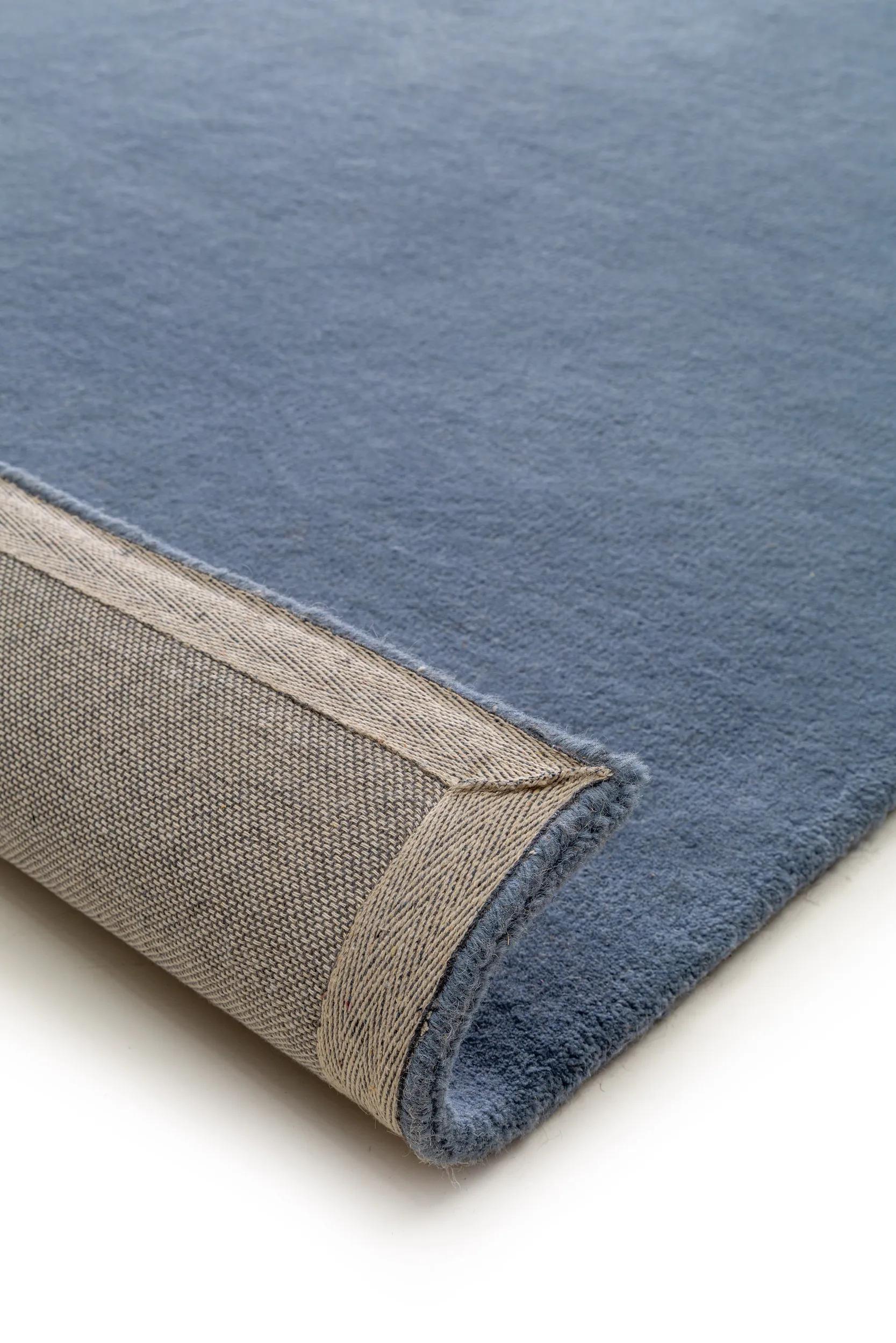 Wool Rug Bent Blue