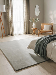 Wool Rug Bent Grey
