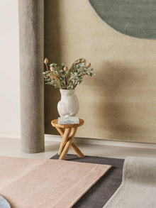 Wool Rug Bent Grey