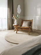Wool Rug Bent Cream