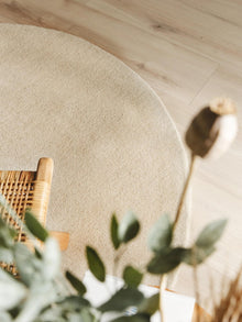 Wool Rug Bent Cream