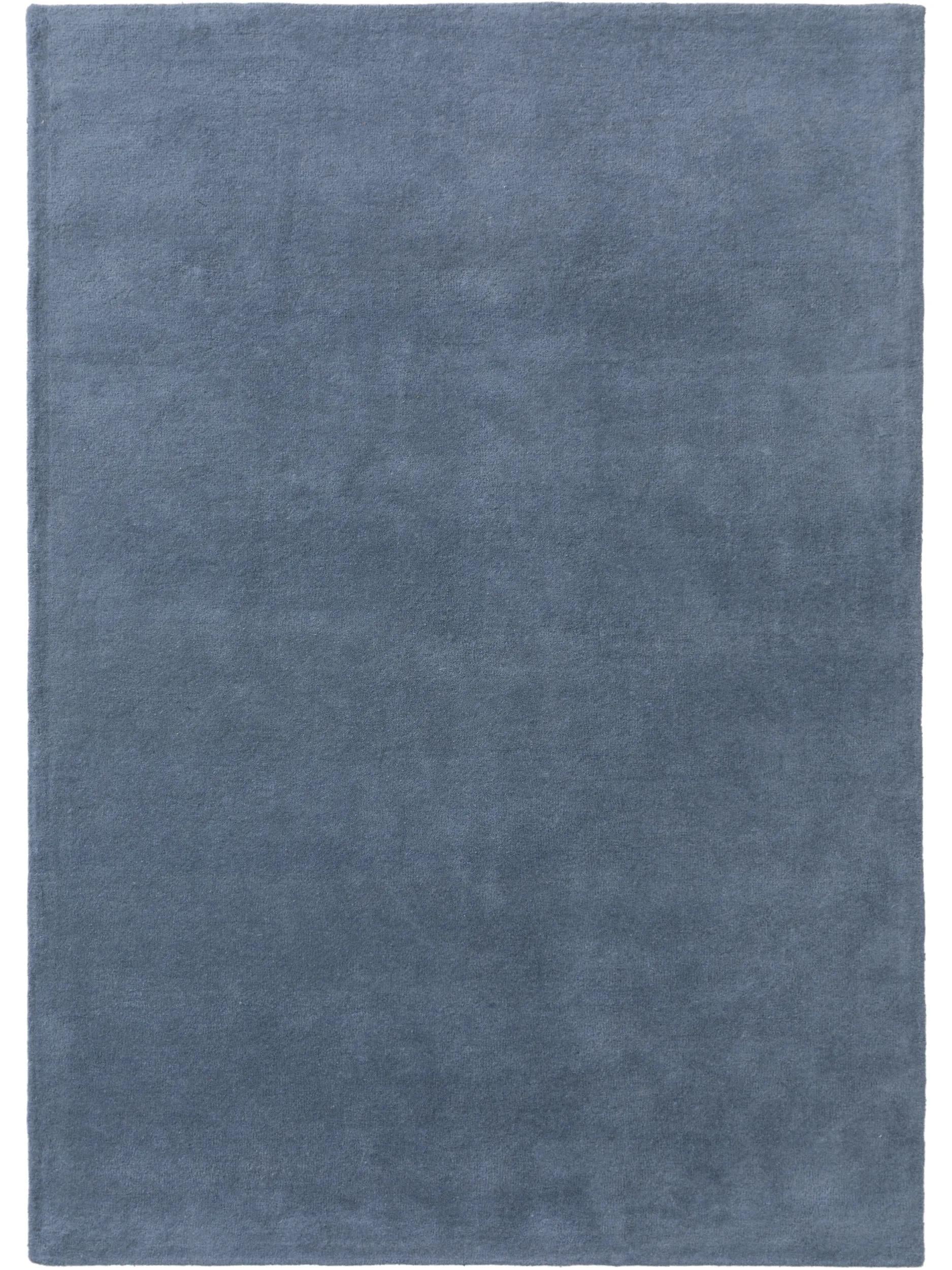 Wool Rug Bent Blue