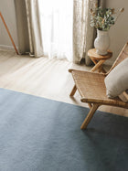 Wool Rug Bent Blue