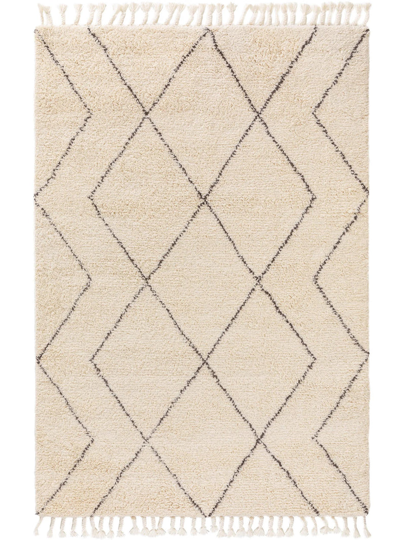 Wool rug Beppo Beige